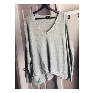 Light green knitted sweater